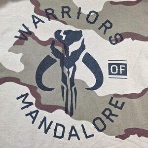 Star Wars Men's Mandalorian Warriors of Mandalore Mythosaur Camo Long Sleeve XL